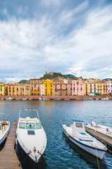 Bosa, colourful town in Sardinia, Italy.