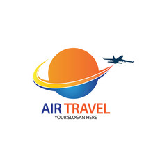 Air Travel logo vector icon design template-vector