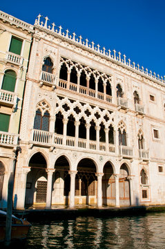 Ca d Oro Palace located at Venice, Italy
