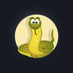 Fototapeta premium icon of snake for horoscope Chinese