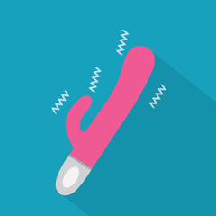 vibrator sex toy icon- vector illustration