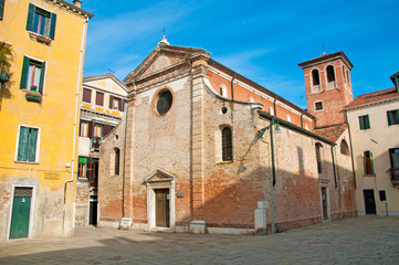 Fototapeta na wymiar San Giacomo da l Orio church at Venice, Italy