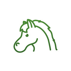 Horse gradient style icon vector design