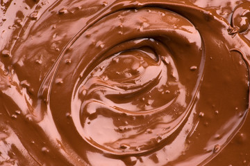 Melted Chocolate Background. Close-up Image