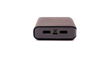 Portable external battery isolated on a white background