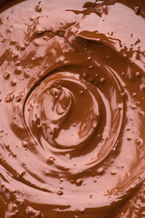 Melted Chocolate Background. Close-up Image