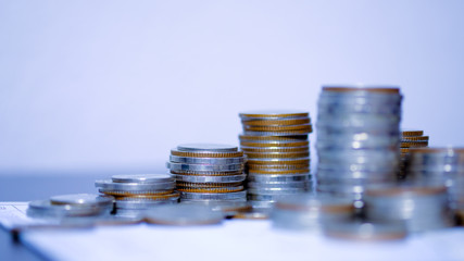 Stock market or forex trading graph and candlestick chart suitable for financial investment concept. Forex trading candlestick chart economic , ECN Digital economy.