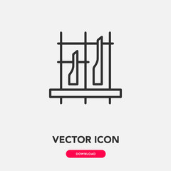 Angklung icon vector. Angklung sign symbol