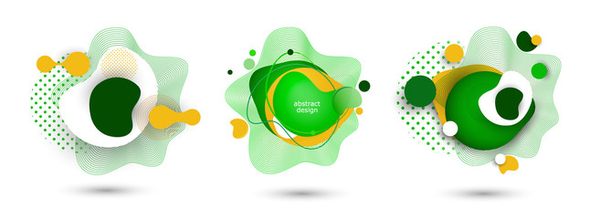 Set moden vector abstraction. Smooth graphic element