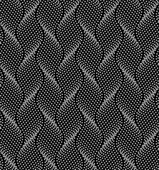 Vector geometric seamless pattern. Modern geometric background with wavy lines of dots.