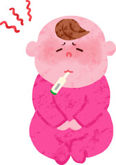 赤ちゃん　体温計　クレヨン