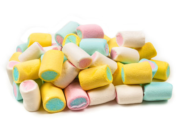 Colorful tasty marshmallow background.