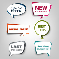 Collection of web stikers design for sale and shopping