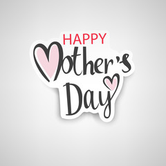 Large sticker Mathers day template