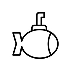 Isolated submarine silhouette style icon vector design