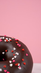 Valentines Day Donuts Hearts Pink Red White Love Food Heart Donut 
