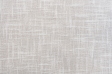 Fototapeta na wymiar Closeup white,beige,light grey color fabric sample texture backdrop.White fabric strip line pattern design,upholstery for decoration interior design or abstract background.