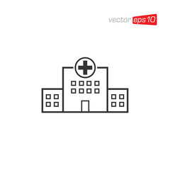 Hospital Clinic Icon Design Vector