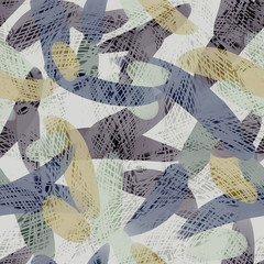 Abstract seamless pattern. Watercolor background with brush strokes.