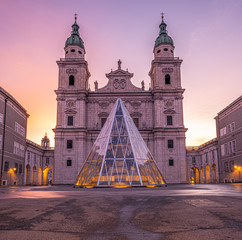 Dom zu Salzburg sunrise
