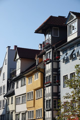 Fototapeta na wymiar Hausfassaden in Lindau