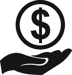 icon of money in hand