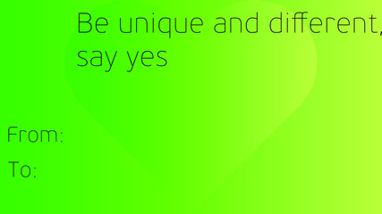 vector love text card