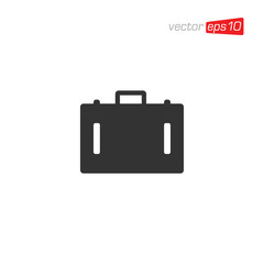 Suitcase and Bag Icon Design Vector