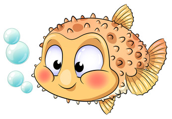 Niedlicher Fisch - Vektor-Illustration