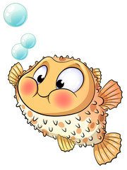 Obraz premium Niedlicher Fisch - Vektor-Illustration