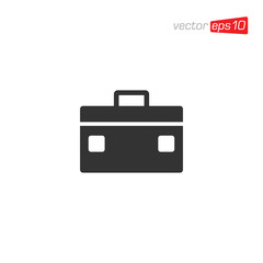 Suitcase and Bag Icon Design Vector