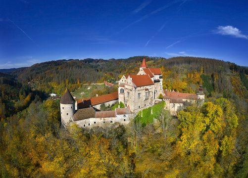 Gothic castle Pernstejn, Czech Republic