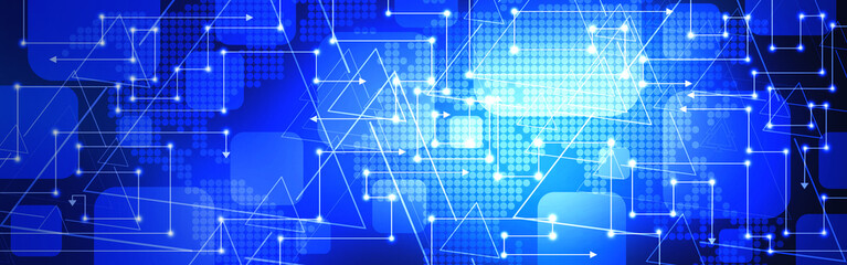 Abstract futuristic electronic circuit technology background