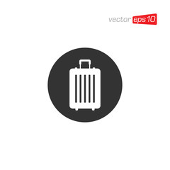 Suitcase and Bag Icon Design Vector