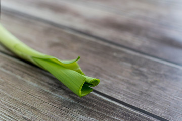 Portion of fresh Leek