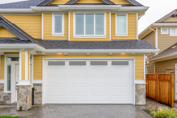 Garage door in Vancouver, Canada.