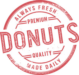 Fresh Baked Donuts Bakery Stamp