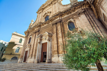 At the Basilica Pontificia ConCattedrale di Maria Santissima della Madia in Monopoli Apulia Italy