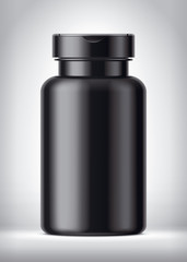 Bottle on background. Matt version. 