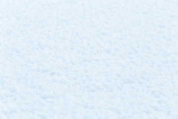 Texture of natural snow. Top view of the snow.