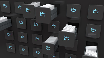 moving folders with files in storage