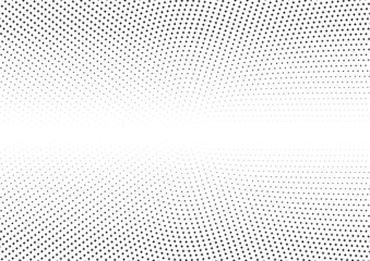 Abstract halftone dotted background. Monochrome pattern with stars.  Vector modern futuristic texture for posters, sites, business cards, postcards, labels and stickers. Design mock-up layout.