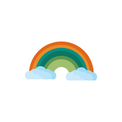 cute rainbow detaild style icon