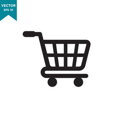 shopping cart icon vector logo template