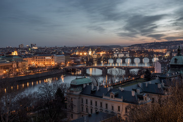 Fototapeta na wymiar Prag bei Nacht 