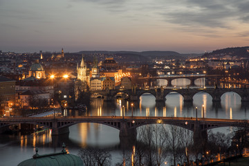 Fototapeta na wymiar Altstadt von Prag bei Nacht 