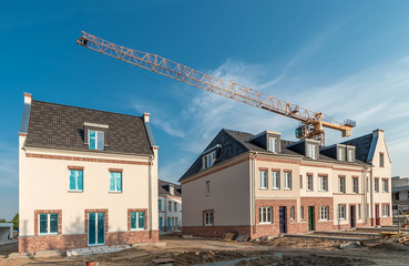 construction site of new homes