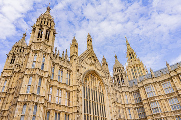 Fototapeta na wymiar Exterior view of the Houses of Parliament