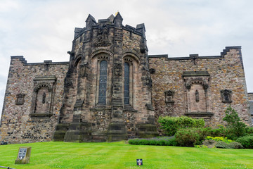 Fototapeta na wymiar Exterior view of the Edinburgh Castle