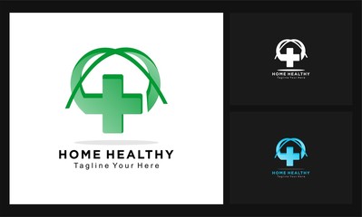 home healthy concept design logo